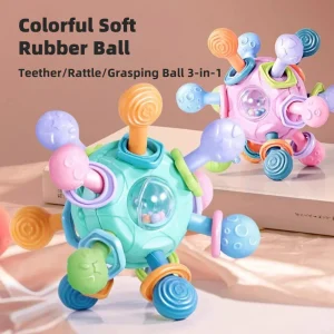 Grasping Ball - 3-in-1 Teether - Rattle