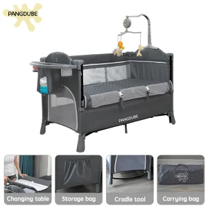 4-in-1 Baby Crib Multifunctional Convertible Bed